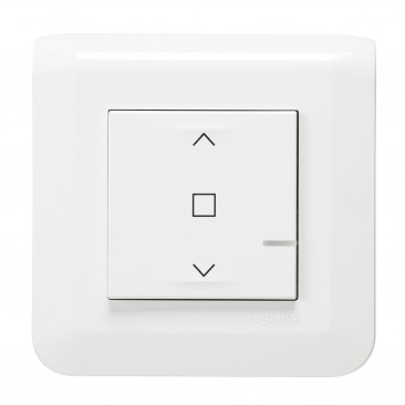 Interrupteur filaire connecté pour volet roulant Mosaic with Netatmo - blanc