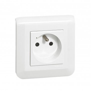 Prise de courant connectée Mosaic with Netatmo 16A 3680W connexion par bornes automatiques - blanc