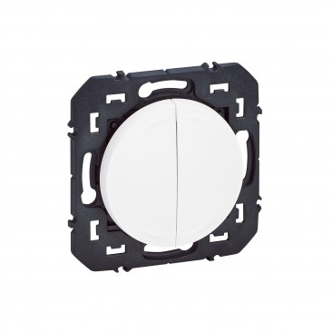 Commande double sans fils, sans pile Self-e dooxie with Netatmo pour éclairage et prises - blanc