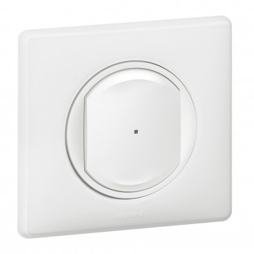 Interrupteur filaire connecté option variateur installation connectée Céliane with Netatmo avec Neutre 150W - blanc
