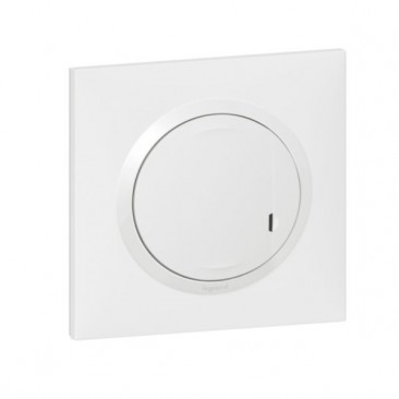 Interrupteur filaire connecté avec option variateur dooxie with Netatmo sans neutre 5W à 300W + compensateur - blanc