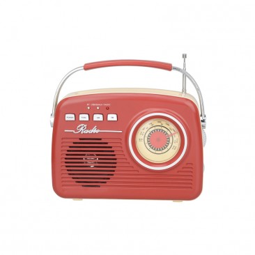 Transistor haut-parleur et Radio FM BLUETOOTH - Rouge