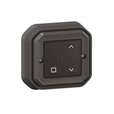 Commande sans fils, sans pile Self-e étanche Plexo with Netatmo IP55 pour volets roulants