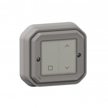 Commande sans fils, sans pile Self-e étanche Plexo with Netatmo IP55 pour volets roulants
